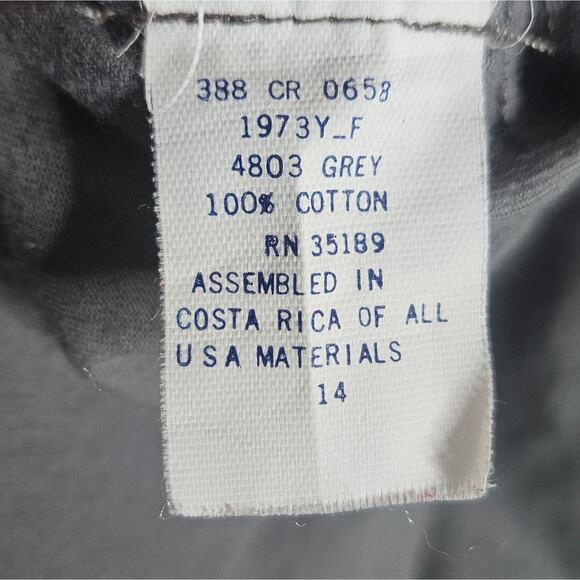 VTG 80s Riverstone Adventure Clothing Company Gray Bomber Jacket, size 14 - Picture 7 of 7